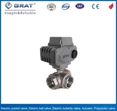 Angle Flow Direction Electric Actuated Control Valve